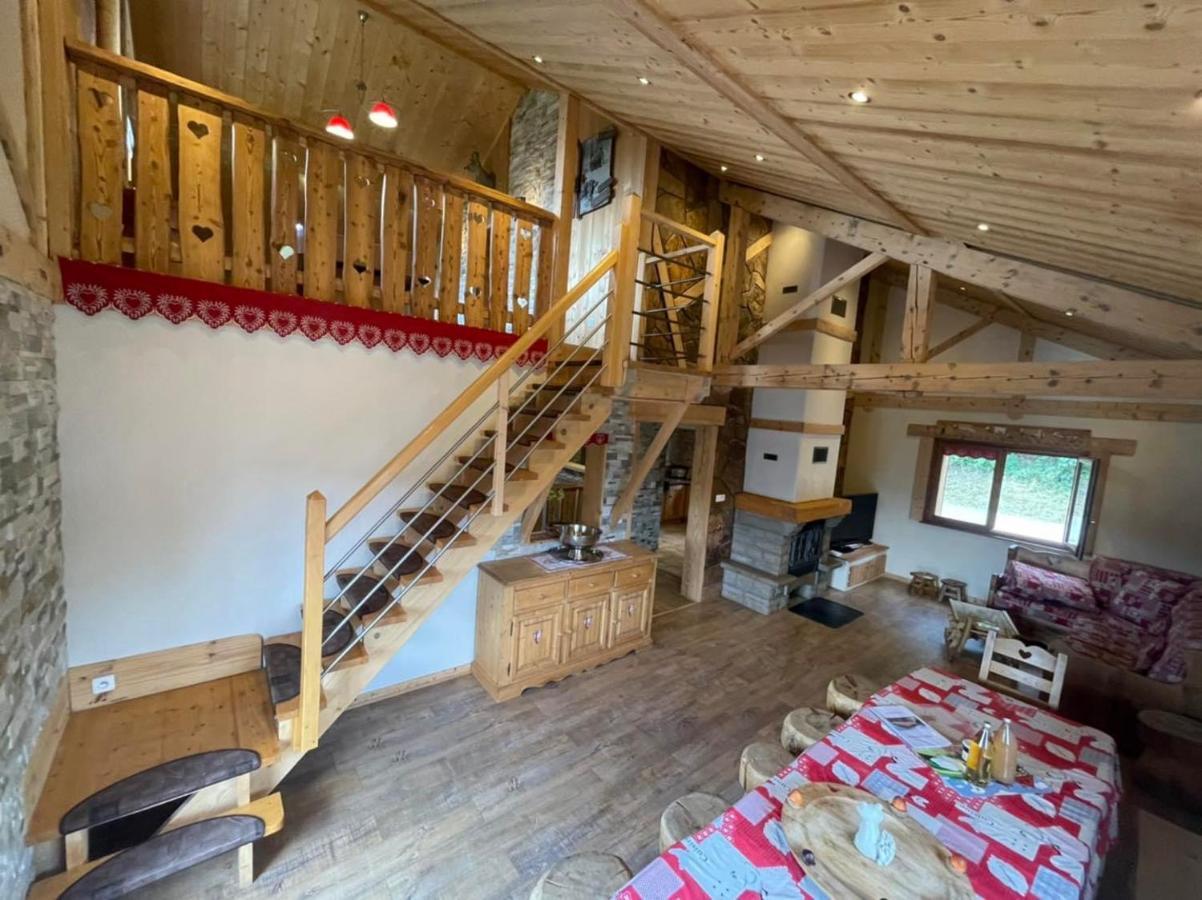 Chalet Spa Le Diamant Nathalie Mn La Rouge La Bresse Exterior photo