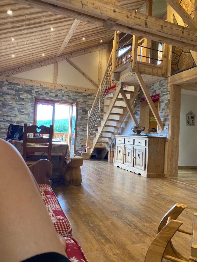Chalet Spa Le Diamant Nathalie Mn La Rouge La Bresse Exterior photo