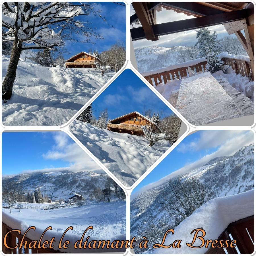 Chalet Spa Le Diamant Nathalie Mn La Rouge La Bresse Exterior photo